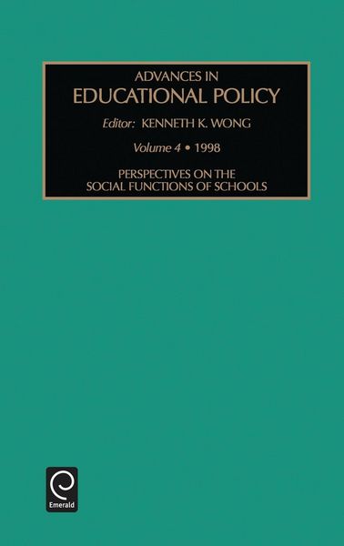 Produktbild: Perspectives on the Social Functions of Schools