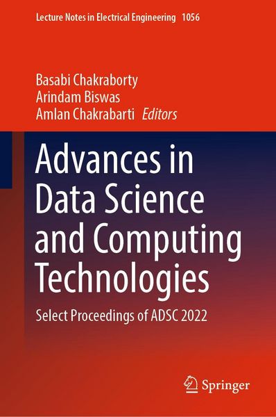 Produktbild: Advances in Data Science and Computing Technologies
