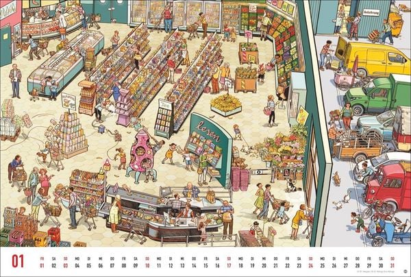 Produktbild: G&ouml;bel & Knorr Wimmelbilder Edition Kalender 2027