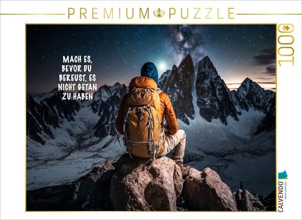 CALVENDO Puzzle Ein Motiv aus dem Kalender Motivation und Bergsteigen | 1000 Teile Lege-Größe 64x48cm Foto-Puzzle für glückliche Stunden