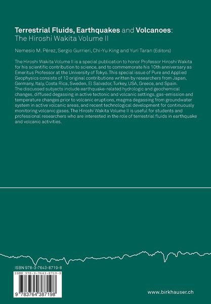 Produktbild: Terrestrial Fluids, Earthquakes and Volcanoes: the Hiroshi Wakita Volume II