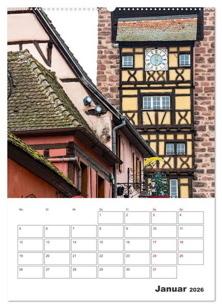 Produktbild: Riquewihr - Urlaubsplaner (Wandkalender 2026 DIN A2 hoch), CALVENDO Monatskalender