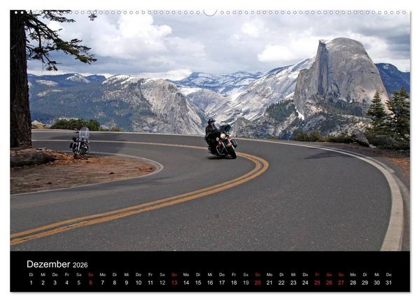 Produktbild: Born to be Wild - Mit der Harley durch den S&uuml;dwesten der USA (Wandkalender 2026 DIN A2 quer), CALVENDO Monatskalender