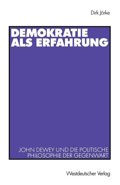 Produktbild: Demokratie als Erfahrung