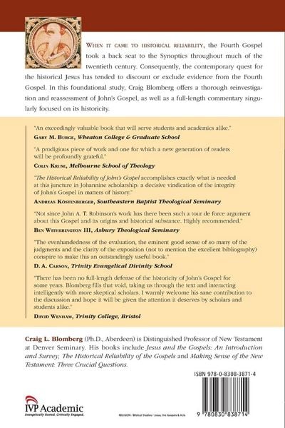 Produktbild: The Historical Reliability of John's Gospel