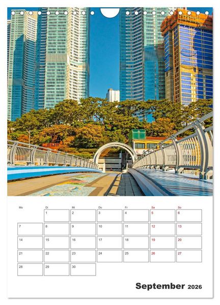 Produktbild: Busan - Reiseplaner (Wandkalender 2026 DIN A4 hoch), CALVENDO Monatskalender
