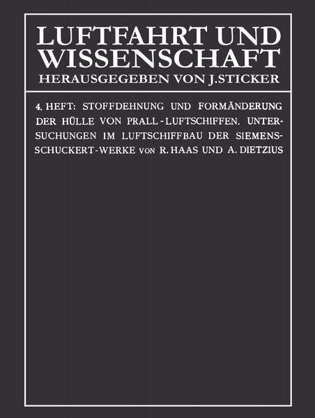 Produktbild: Stoffdehnung und Form&auml;nderung der H&uuml;lle von Prall-Luftschiffen