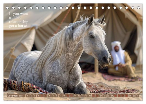 Produktbild: A Horse Makes You Complete (Desk Calendar 2026 DIN A5 landscape), CALVENDO 12 Month DeskCalendar