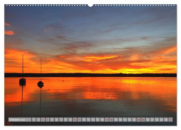 Produktbild: Mein Ammersee - am Ostufer entlang (Wandkalender 2026 DIN A2 quer), CALVENDO Monatskalender