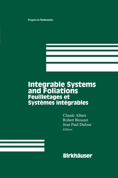 Produktbild: Integrable Systems and Foliations