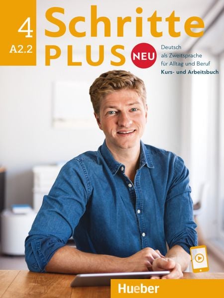 Produktbild: Schritte plus Neu 4 A2.2 Kursbuch und Arbeitsbuch mit Audios online