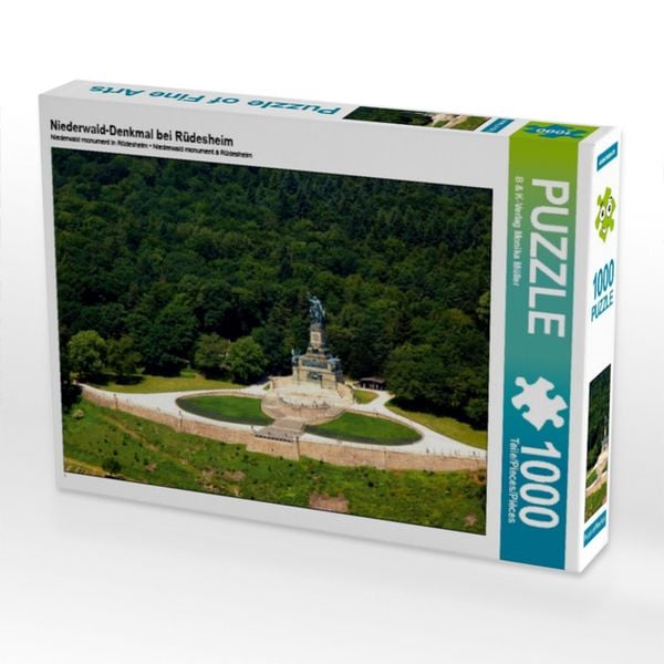 Produktbild: CALVENDO Puzzle Niederwald-Denkmal bei R&uuml;desheim | 1000 Teile Lege-Gr&ouml;&szlig;e 64x48cm Foto-Puzzle f&uuml;r gl&uuml;ckliche Stunden