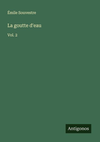 Produktbild: La goutte d'eau