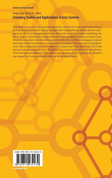 Produktbild: Emerging Studies and Applications of Grey Systems