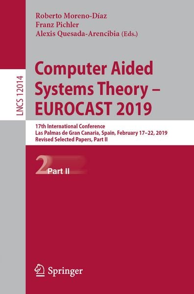 Produktbild: Computer Aided Systems Theory &ndash; EUROCAST 2019