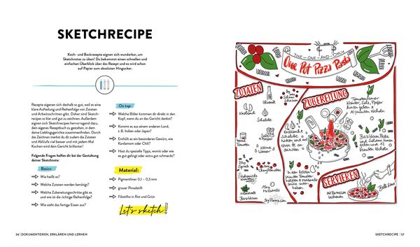 Produktbild: Let's sketch! Alles &uuml;ber Sketchnotes &ndash; Mit Icons und Symbolen Ideen visualisieren, Alltag optimieren, Freizeit organisieren