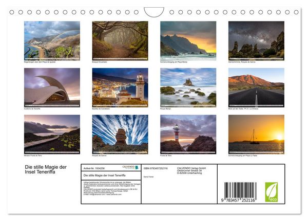 Produktbild: Die stille Magie der Insel Teneriffa (Wandkalender 2026 DIN A4 quer), CALVENDO Monatskalender