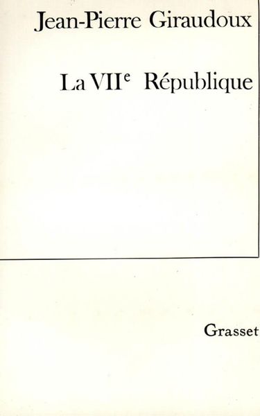 Produktbild: La VIIe r&eacute;publique