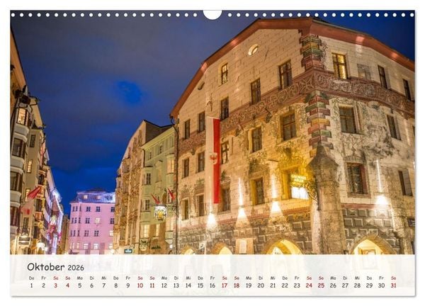 Produktbild: Innsbruck - Die sch&ouml;ne Hauptstadt Tirols (Wandkalender 2026 DIN A3 quer), CALVENDO Monatskalender