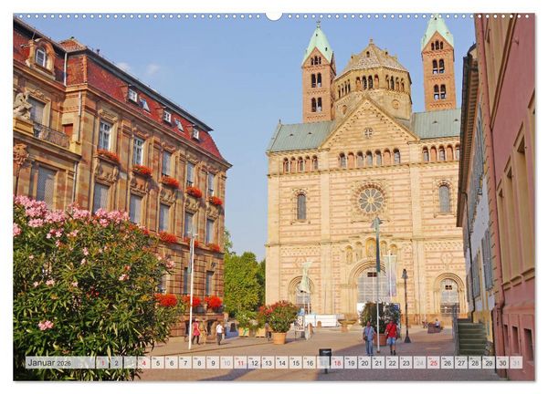 Produktbild: Speyer am Rhein. Rund um Kaiserdom und Altp&ouml;rtel (hochwertiger Premium Wandkalender 2026 DIN A2 quer), Kunstdruck in Hochglanz