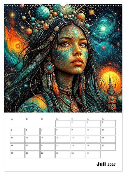 Produktbild: Mystische Gesichter der Unendlichkeit (hochwertiger Premium Wandkalender 2027 DIN A2 hoch), Kunstdruck in Hochglanz