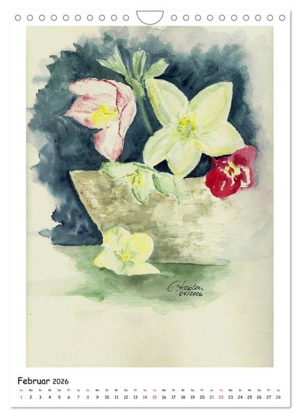 Produktbild: Der Aquarell-Kalender No.2 (Wandkalender 2026 DIN A4 hoch), CALVENDO Monatskalender