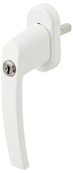 Produktbild: Sygonix SY-7065784 Fenstergriff abschlie&szlig;bar Wei&szlig;