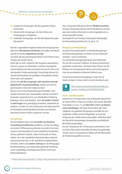 Produktbild: Sinnespfade zur basalen F&ouml;rderung