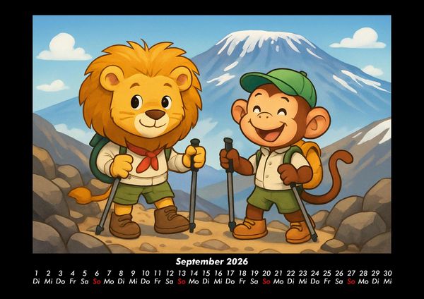 Produktbild: Buschi & Milo - Reise durch Afrika 2026 Fotokalender DIN A3