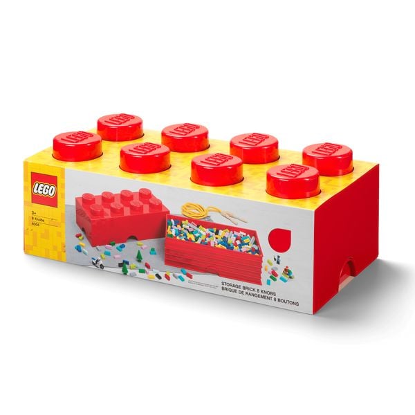 Produktbild: LEGO® Plastteam 400417300 - Aufbewahrungsbox, Rot, 8 Noppen