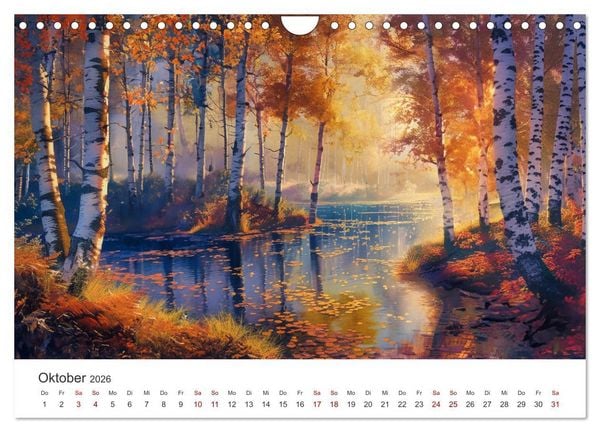 Produktbild: Anime - Welten: Eine Reise durch vertr&auml;umte Welten (Wandkalender 2026 DIN A4 quer), CALVENDO Monatskalender