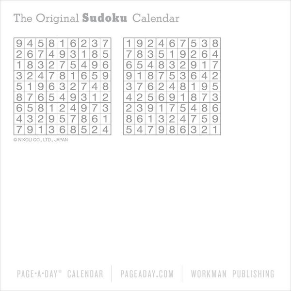 Produktbild: Original Sudoku Page-A-Day(r) Calendar 2027