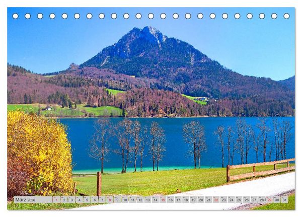 Produktbild: Rund um den Fuschlsee (Tischkalender 2026 DIN A5 quer), CALVENDO Monatskalender
