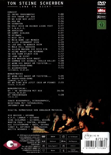 Produktbild: Ton Steine Scherben - Land in Sicht [2 DVDs]