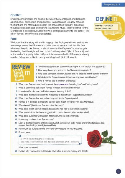 Produktbild: Romeo and Juliet AQA English Literature