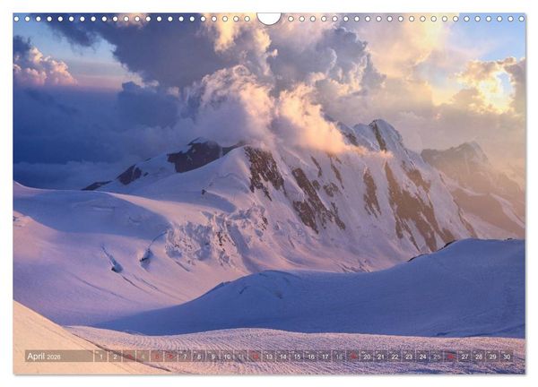 Produktbild: Monte Rosa (Wandkalender 2026 DIN A3 quer), CALVENDO Monatskalender