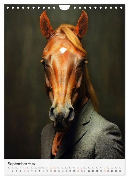 Produktbild: Stylish Horses (Wall Calendar 2026 DIN A4 portrait), CALVENDO 12 Month Wall Calendar