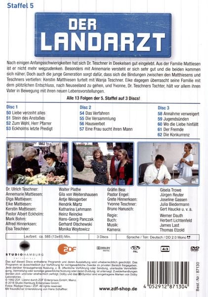 Produktbild: Der Landarzt - Staffel 5 [3 DVDs]