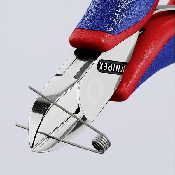 Produktbild: Knipex 77 02 115 Elektronik- u. Feinmechanik Seitenschneider mit Facette 115 mm