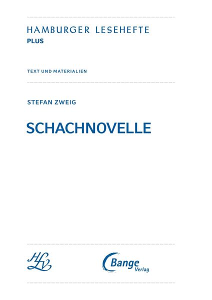 Schachnovelle von Stefan Zweig (Textausgabe)