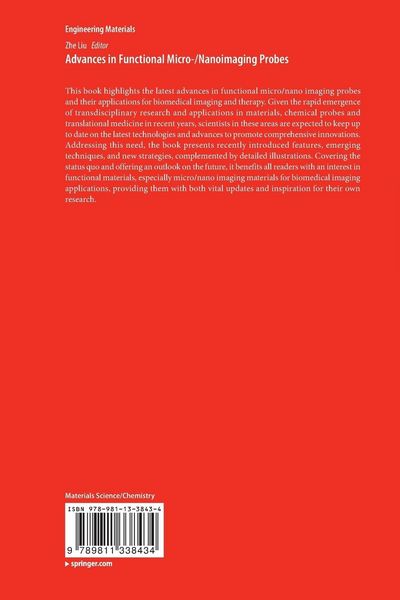 Produktbild: Advances in Functional Micro-/Nanoimaging Probes