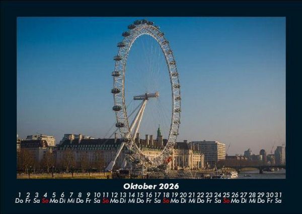 Produktbild: London 2026 Fotokalender DIN A5