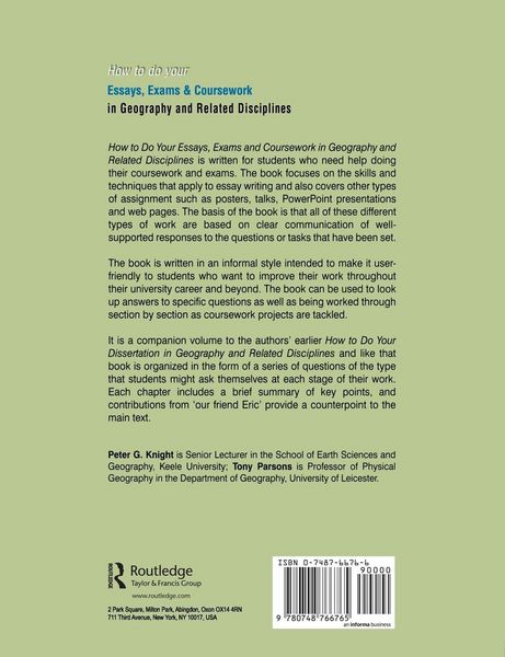 Produktbild: How to do your Essays, Exams and Coursework in Geography and Related Disciplines