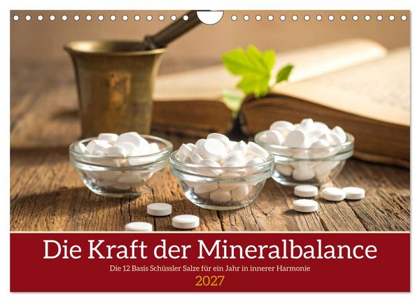 Produktbild: Die Kraft der Mineralbalance (Wandkalender 2027 DIN A4 quer), CALVENDO Monatskalender