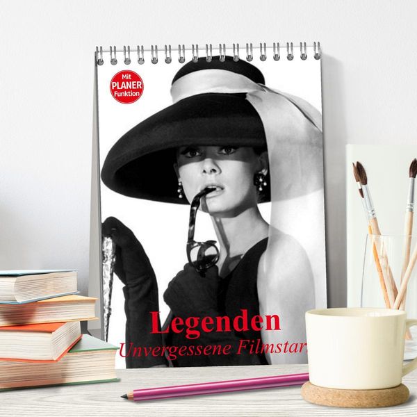 Produktbild: Legenden - Unvergessene Filmstars (Tischkalender 2026 DIN A5 hoch), CALVENDO Monatskalender