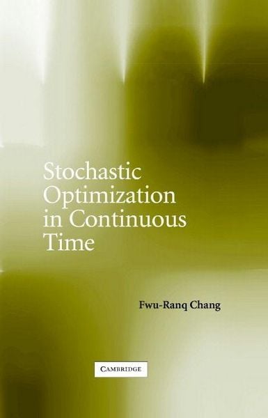 Produktbild: Stochastic Optimization in Continuous Time
