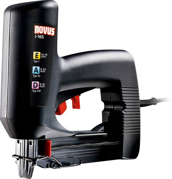 Produktbild: Novus Tools J-165 EAD 105112200 Elektrotacker Klammerntyp Typ 53, Typ 53F Klammernl&auml;nge 8 - 18 mm
