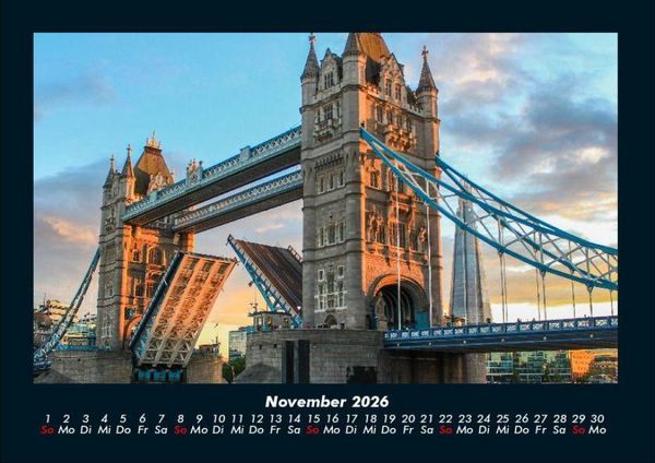 Produktbild: London 2026 Fotokalender DIN A4