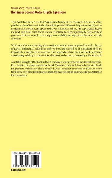 Produktbild: Nonlinear Second Order Elliptic Equations