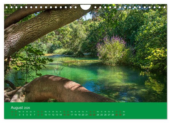 Produktbild: Nationalpark Krka - Wasser-Wunderwelt in Dalmatien (Wandkalender 2026 DIN A4 quer), CALVENDO Monatskalender